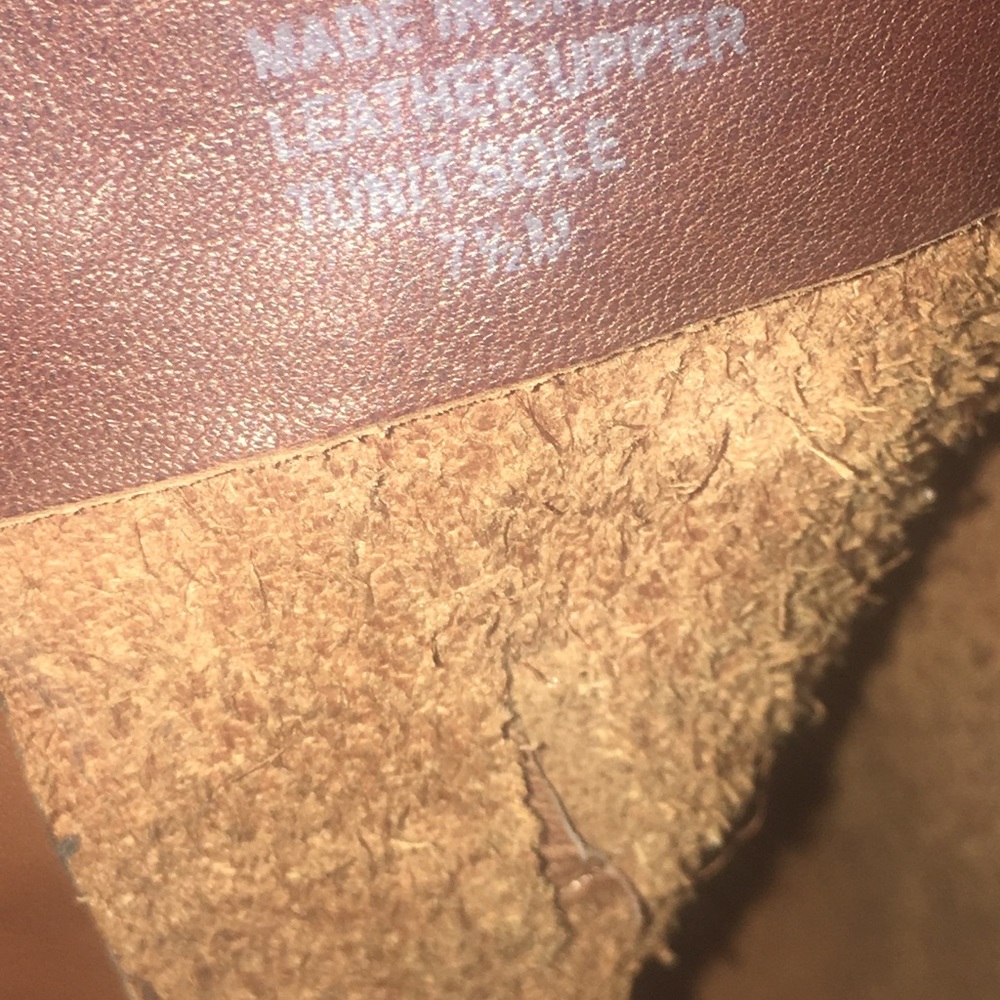 Michael Kors aged leather brown boots - Picture 4 of 5